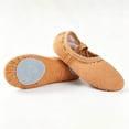 thumbnail image 4 of Otqutp Ballet Shoes for Teen Girls Stretch Yoga Canvas Dance Slippers Split Sole for Kids Breathable Soft Bottom Shoes, 4 of 7