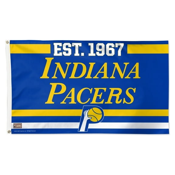WinCraft Indiana Pacers 3' x 5' Single-Sided Franchise Establishment Deluxe Flag