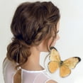 thumbnail image 2 of Unique Bargains 1 Pc Duckbill Butterfly Hair Clips Hairdo Clip for Home Yellow, 2 of 5