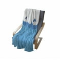 thumbnail image 4 of Sea Animals Soft Flannel Fleece Throw Blanket, Lead and 3 Dolphins Shadow on Waves Oceanlife Maritime Theme Image, Cozy Plush for Indoor and Outdoor Use, 60" x 80", Blue Turquoise, by Ambesonne, 4 of 6