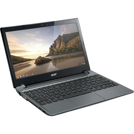 Acer - 11.6" Chromebook - Intel Celeron - 2GB Memory - 16GB Solid State Drive - Granite Gray