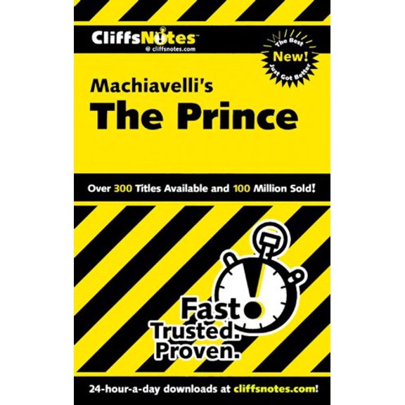 Pre-Owned Machiavelli's The Prince (Cliffs Notes) (Paperback) 0764586637 9780764586637