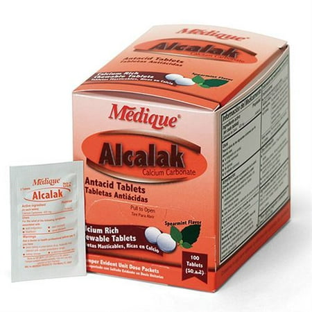 MEDIQUE Alcalak Antacid Tablets-Box of 100 (Best Meds For Heartburn)
