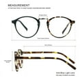 thumbnail image 4 of LAMBBAA Blue Light Blocking Glasses 3 Pack Retro Round Frame Computer Gaming Glasses for Men Women Lightweight Anti Eyestrain UV Filter(Black+Floral+Tortoise), 4 of 5