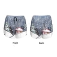 thumbnail image 5 of Fotbe Watercolor Winter Landscape For Christmas Womens High Waist Running Shorts Athletic Workout Quick Dry Shorts for Women with Pockets Gym Yoga Summer Shorts-Small, 5 of 9
