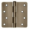 thumbnail image 6 of Design House 6-Pack 4" H x .25" Radius Butterfly Interior/Exterior Door Hinges, Antique Brass, 6 of 12
