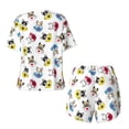 thumbnail image 5 of Lsque French Bulldog With Coffee Cup Women's Short-Sleeved Pajama Set - 2 Piece Soft and Lightweight Sleepwear Set-4X-Large, 5 of 9
