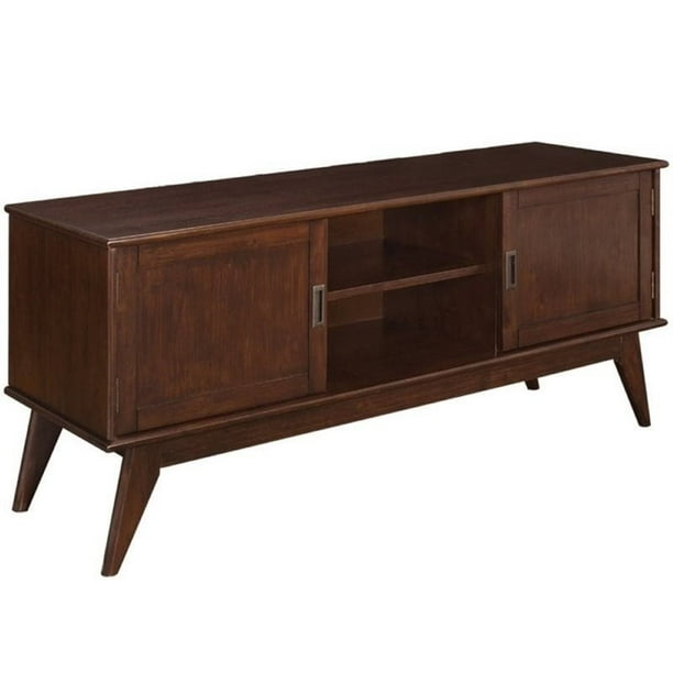 Simpli Home Draper Mid Century Low TV Media Stand