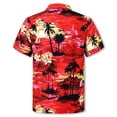 thumbnail image 3 of Trajes hawaianos a juego Cromoncent para papá e hijo, rojo, 3 of 7