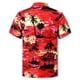 thumbnail image 3 of Trajes hawaianos a juego Cromoncent para papá e hijo, rojo, 3 of 7