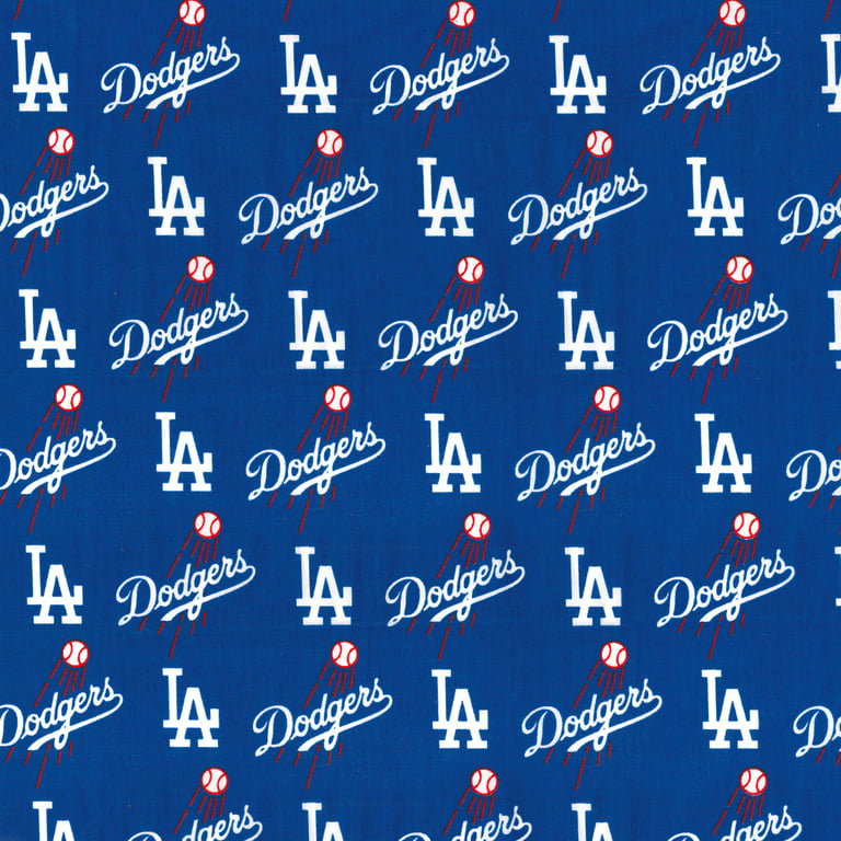 Los Angeles Dodgers MLB Baseball Dot Design 44 Inches Wide 