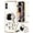 for iPhone X/XS-White, variant on for iPhone X/iPhone Xs Case Astronaut Cute for Women Girls Girly Unique White Phone Cases with Astronaut Hidden Stand Kickstand 6D Design Cover for iPhone X/XS 5.8 inch