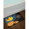thumbnail image 2 of Halloween Bath Mat, Gothic Halloween Haunted House Party Theme Design Trick or Treat for Kids Print, Non-Slip Plush Mat Bathroom Kitchen Laundry Room Decor, 29.5 X 17.5 Inches, Multicolor, Ambesonne, 2 of 2