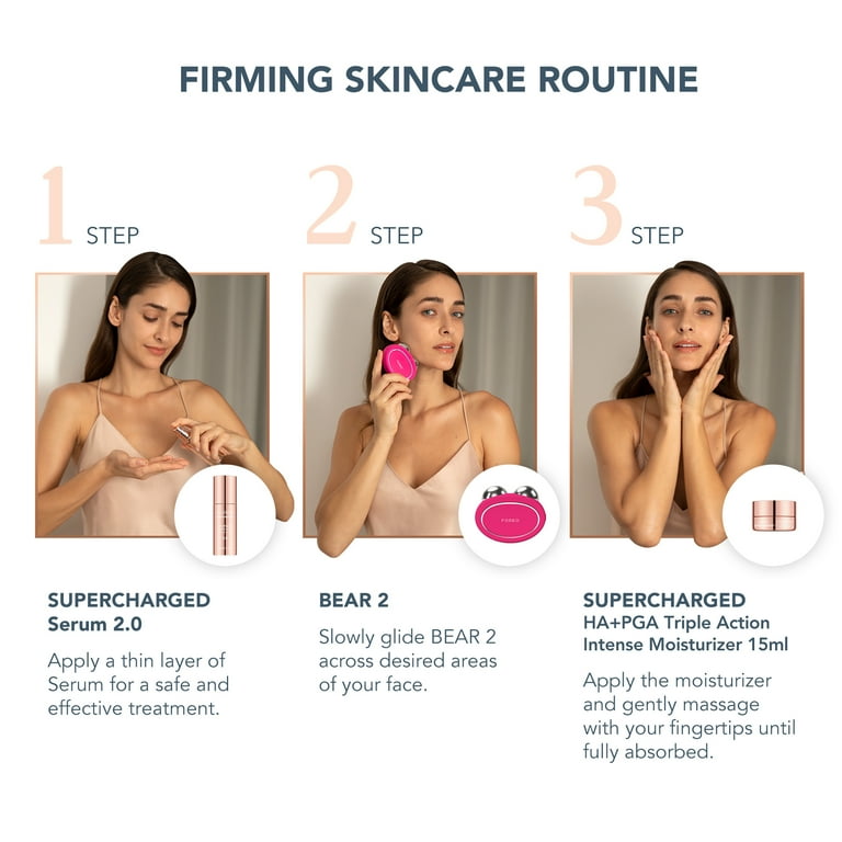 FOREO BEAR 2 Set, Microcurrent Face Sculpting Kit, Anti-Aging FOREO BEAR 2 Set, Microcurrent Face Sculpting Kit, Anti-Aging
