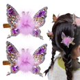thumbnail image 1 of Pinzas para el cabello con forma de mariposa: las más nuevas de 2024, pinzas para el cabello con forma de mariposa en movimiento, pasadores con forma de pico de pato y mariposa voladora con diamantes, 1 of 6