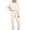 Beige, variant on Womens Casual Two Piece Sets Outfits Sweatshirts Straight Leg Pants Sweatsuits Tracksuit