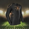 thumbnail image 2 of TUOYR Kids Youth Padded Compression Shirt - Long Sleeve Padded Protective Training Shirt for Football, 2 of 6