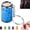 Blue, variant on Mini Coin Storage Keychain, 2-in-1 Portable Coin Holder & Fidget Toy, Holds 21 Quarters, Secure Snap Closure Pocket Coin Bank for Keys & Bags, Small Change Organizer Gift for Commuters