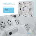 thumbnail image 4 of Amplified 100-Jets 7-Person Lounger Spa w/Bluetooth Stereo and 3 Pumps by Aqualife by Strong Spas, 4 of 17