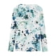 thumbnail image 4 of Ailaofu Long Sleeve Shirts for Women Fall Fashion Basic Trendy V-neck Floral Printed Casual Tops, 4 of 5
