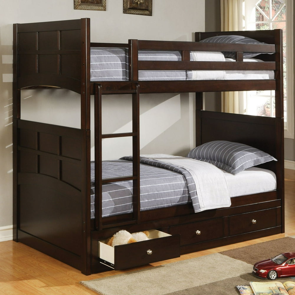 Coaster Furniture Jasper Twin Bunk Bed with Optional Three Drawer Under