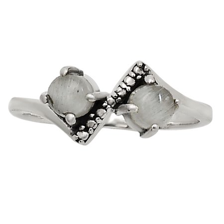 Natural Srilankan Moonstone 925 Sterling Silver Ring s.6 Jewelry R-1184 SDR251499