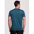 thumbnail image 6 of RBX Active Men's Quick Dry Shadow Stripe Crewneck Performance Workout Tee, 6 of 10