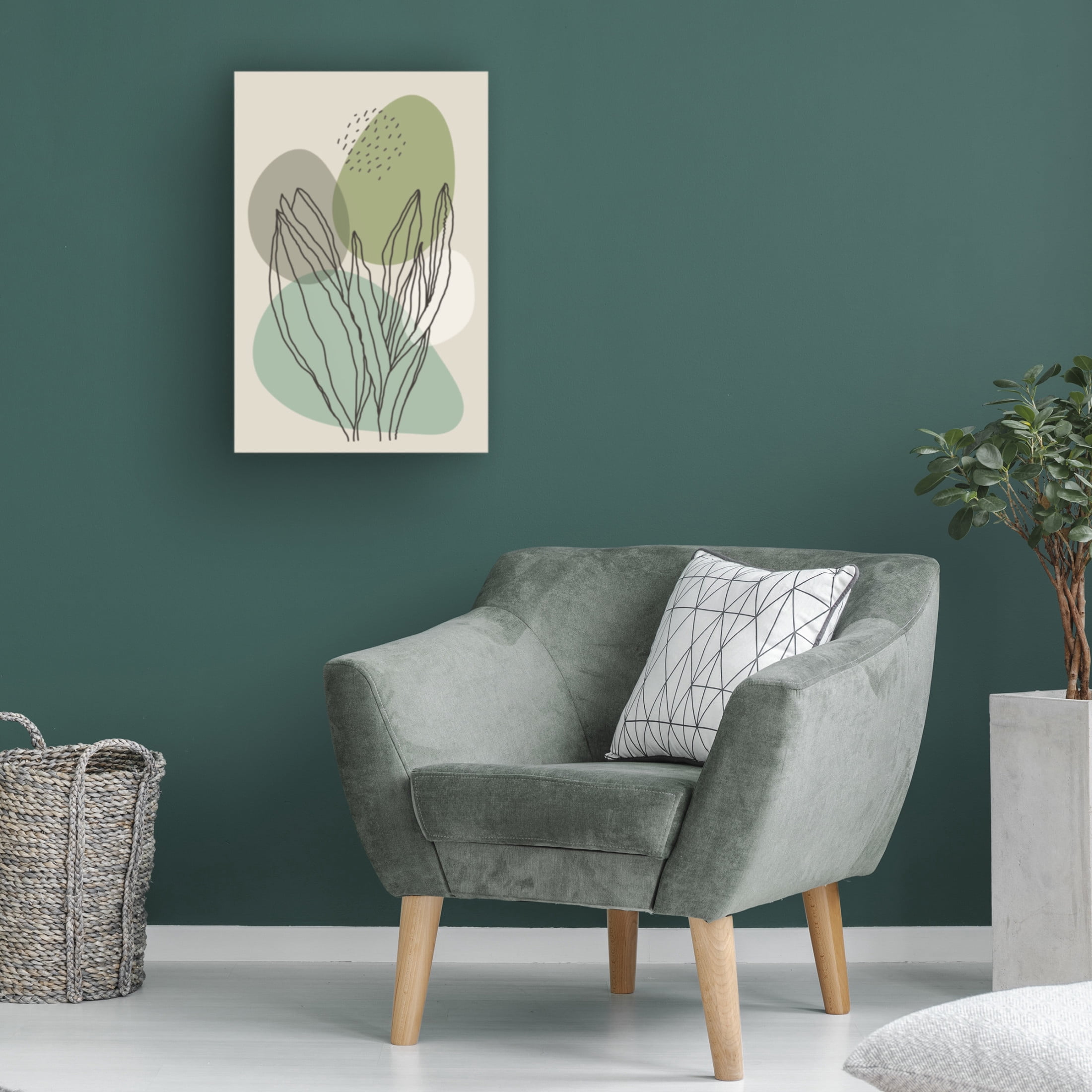 Trademark Fine Art jay stanley Color Abstract Plants 1 Canvas Wall Art