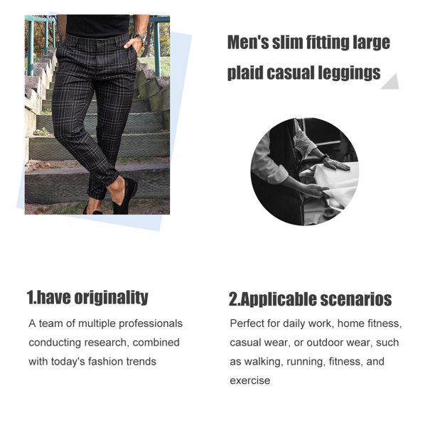 Pantalones Chinos Keevoom Para Hombre, Elásticos, Ajustados