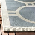 thumbnail image 4 of Safavieh Courtyard Ariel Geometric Indoor/Outdoor Area Rug, Anthracite/Beige, 2' x 3'7", 4 of 9