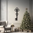thumbnail image 2 of LaModaHome Modern Key Design Metal Wall Art, Chic Matte Black Metal Decor for Home, Stylish Contemporary Home Decor, Elegant Wall AccentHome Decoration Gift -9.8"x27.6"/25x70cm, 2 of 5