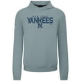 thumbnail image 2 of Men's Levelwear  Gray New York Yankees Mandate Carve Tri-Blend Hoodie, 2 of 3