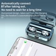 thumbnail image 3 of Tholdsy Paquete de 2 auriculares inalámbricos Control táctil portátil Compatible con Bluetooth Pantalla de alimentación LED Linterna de Type2 NO2, 3 of 6