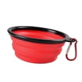 thumbnail image 4 of Perro Mascota Portátil Silicona Desplazable Viaje Tazón De Fuente De Agua Alimentador Rojo Sunnimix Tazón de alimentación de gato para perros, 4 of 8
