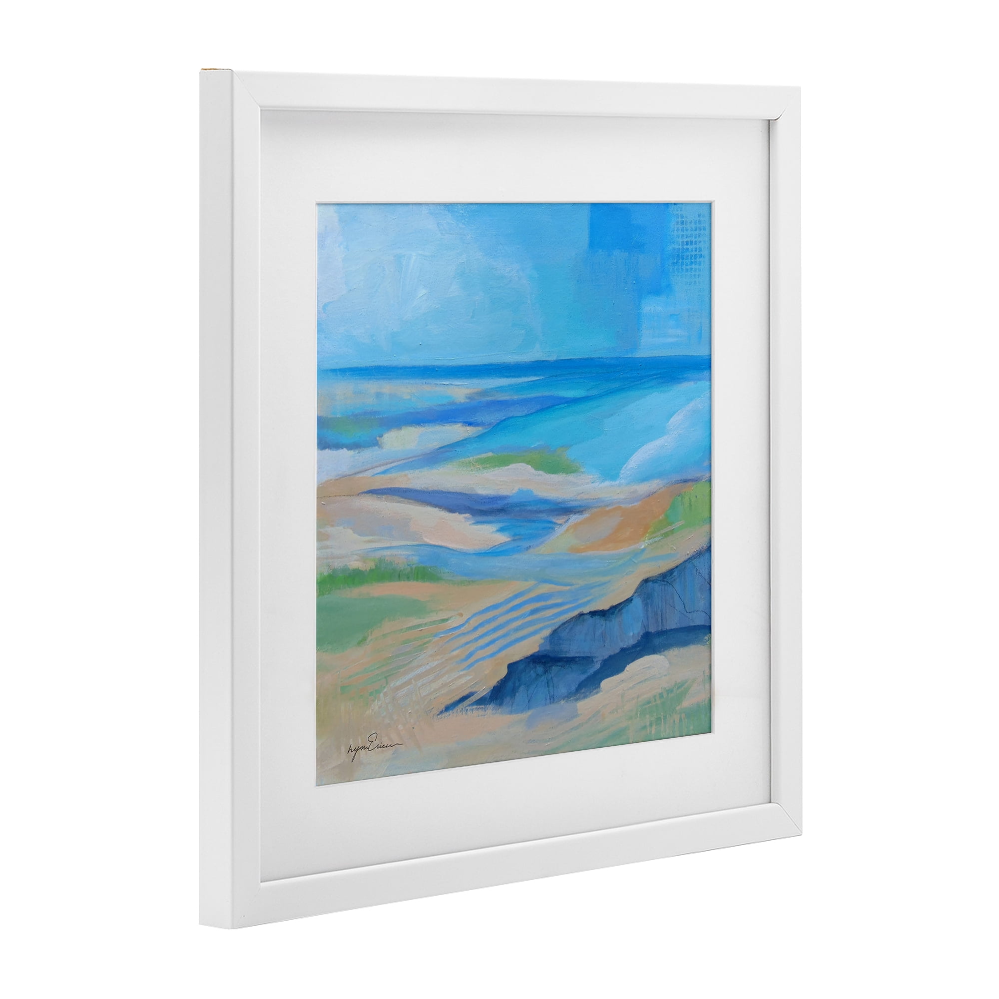 Stupell Industries After The Storm Beachscape White Framed Print Under Glass, design by Lynn Ericson Fine Art