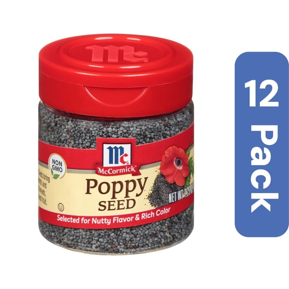 McCormick Whole Poppy Seeds 1.25 oz (Pack of 12)