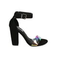 thumbnail image 2 of Women Hologram Block Heel Sandal - Ankle Strap Chunky Heel - Open Toe Heel - GI85 By Cape Robbin, 2 of 5