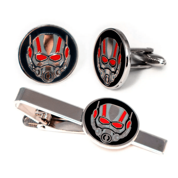 Antman Cufflinks, Marvel Tie Clip, Groomsmen Jewelry, Men’s Wedding Gifts