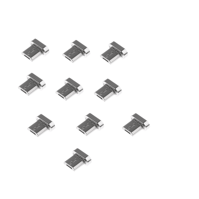 Cabezal de Conector Adaptador Convertidor Micro USB de Punta Magnética 10x para Teléfonos Android CUTICAT Conector micro USB magnético