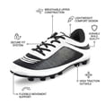 thumbnail image 2 of &nbsp;Vizari USA Infinity Soccer Cleats for Kids – Lightweight, Durable Youth Firm Ground Soccer Shoes for Boys and Girls - White Black, 1.5, 2 of 6
