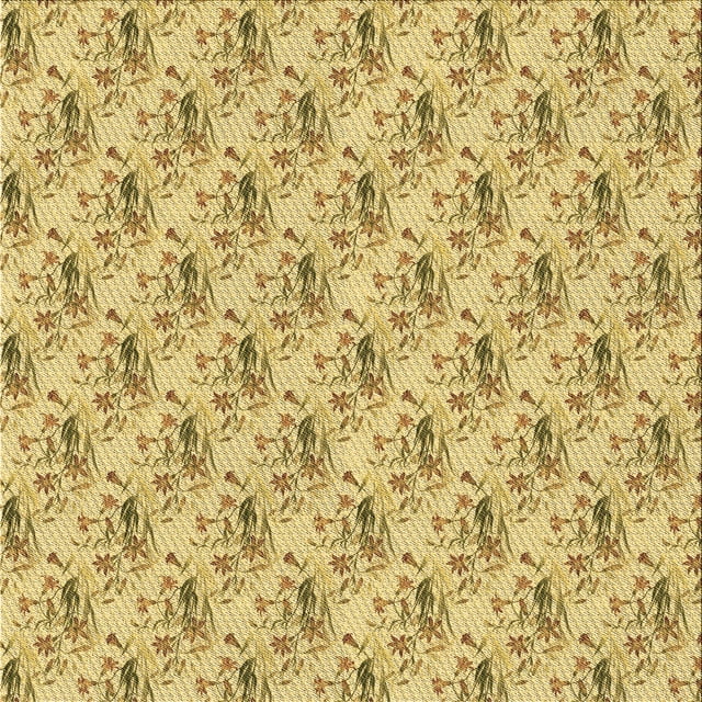 Ahgly Company Machine Washable Indoor Square Transitional Dark Golden Rod Brown Area Rugs, 7' Square