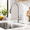 Chrome-Classic, variant on Black&Brushed with Soap Dispenser Stainless Steel Kitchen Faucet Set