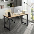 thumbnail image 2 of 55" Large Computer Desk, Modern Simple Style Study Writing Desk, Study Table Laptop Table for Home Office, 2 of 9