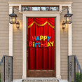 thumbnail image 6 of Colorful Happy Birthday Banner on Red Backdrop Background, Party Decorations for Birthday Party Photography Props Celebration Event Decors, 6 of 8