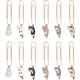 thumbnail image 1 of 12 clips de papel con forma de gato, de aleación de 7,6 cm (3 pulgadas), con colgantes de gato. Clips metálicos para clasificar y organizar documentos y notas. 6 estilos diferentes., 1 of 9