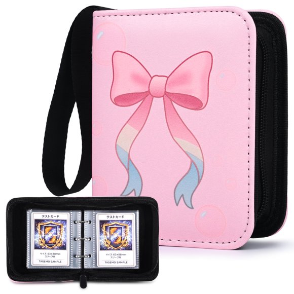 Mini álbum clasificador de cartas Tagemo con 80 bolsillos de carga superior
