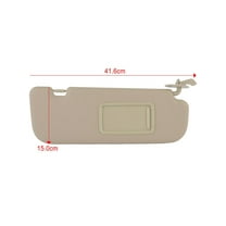 SCITOO Right Passenger Side Sun Visor Assembly Without Sunroof fit for 2011 2012 2013 2014 2015 for Hyundai Elantra Beige Car Sun Visor 852103X000TX