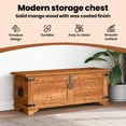 thumbnail image 4 of vidaXL Storage Chest One-of-a-kind due to the unique grains Solid mango wood 43.3" x 13.8" x 15.7", 4 of 9