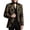 Black, variant on Men's Brocade Jacquard Jacket Stand Collar Zip Up Vintage Party Stage Performance Outerwear for Halloween