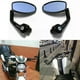 thumbnail image 2 of evomosa Black 7/8 Handlebar End Mirrors Oval Custom Classic Side Mirrors Chopper Bobber Cafe Racer ATV Quad Rearview Mirrors, 2 of 5